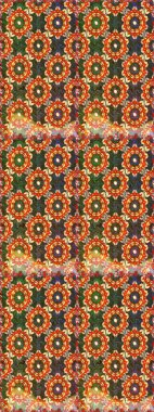 Oriental raster klasik kahverengi ve altın desenli. Raster illüstrasyonu. Kusursuz soyut arkaplan.