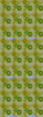 Raster düz çiçek çizim deseni. Hediye ambalaj kağıdı, tebrik kartları, posterler ve pankart tasarımı. Yeşil ve nötr renkte çiçekler.