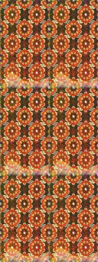 Kusursuz kraliyet lüksü, altın barok kumaş rengi. Altın antika ortaçağ dekoratifi, yapraklar ve kahverengi renkli altın desenli süslemelerle pürüzsüz bir desen..