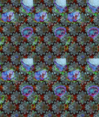 Çiçek kompozisyonu, el boyası, hassas şablon. Sevgililer günü ve tebrik kartı konsepti için şık bir davetiye. Üst manzara, yumuşak stil. Mavi renkte manzaralı çiçek deseni.