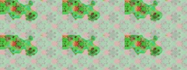 Küçük çiçekli yay deseni çiz. Raster illüstrasyonu. Suluboya stilinde nötr renkler üzerine.