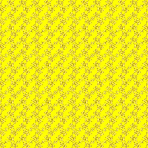 Kahverengi, yeşil ve sarı renklerde altın elementler. Duvar kâğıdı barok, İspanyol kumaşı. Kusursuz raster arka plan. Çiçek deseni. Şekil grafik deseni.