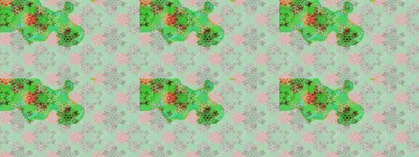 Küçük çiçekli yay deseni çiz. Raster illüstrasyonu. Suluboya stilinde nötr renkler üzerine.