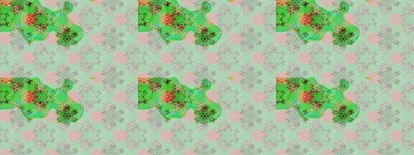 Küçük çiçekli yay deseni çiz. Raster illüstrasyonu. Suluboya stilinde nötr renkler üzerine.