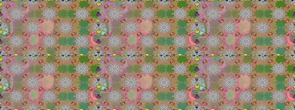 Eski usul. Kumaş, tekstil, duvar kağıdı baskısı için. Kusursuz bir geçmişi var. Raster illüstrasyonu. Miles Fleur, süslü püslü bir süs. Tomurcukları papatya çiçekleri olan sevimli bir çiçek deseni..