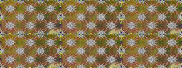 Raster illüstrasyonu. Klasik çiçek tasarımı elementleri. Kahverengi ve gri kıvırcık çiçekler kahverengi ve gri renklerde.