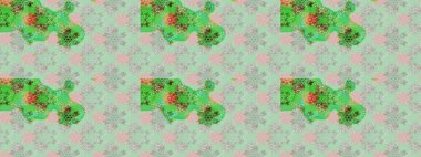 Küçük çiçekli yay deseni çiz. Raster illüstrasyonu. Suluboya stilinde nötr renkler üzerine.