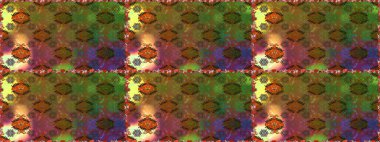 Düz Çiçek Elementleri Tasarımı. Raster illüstrasyonunda kusursuz çiçek deseni. Renkli Yaz Temalı Kusursuz Arkaplan. Kahverengi ve yeşil renkte çiçekler.