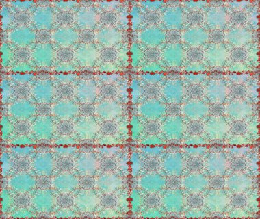 Güzel kumaş deseni. Raster Illustrasyon 'da moda olmayan çiçek deseni. Renkli Yaz Temalı Kusursuz Arkaplan. Düz Çiçek Elementleri Tasarımı.