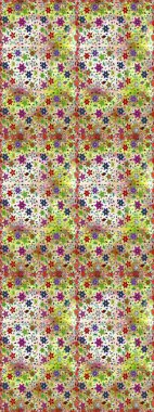 Küçük ölçekli çiçek basit şirin desende. Üretim, duvar kağıdı, baskı, hediye paketi ve scrapbooking Tekstil veya kitap için çiçek sorunsuz arka plan kapsar. Raster illüstrasyon.