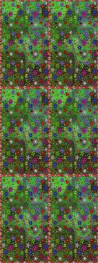 Raster illüstrasyon. Güzel doodles çiçekler ile Dikişsiz çiçek deseni. Küçük çiçek sevimli çiçek desen. Güzel kumaş deseni.