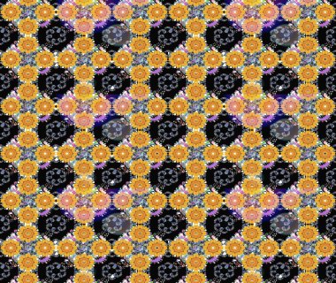 Güzel kumaş deseni. Raster suluboya deseni, narin çiçekler, siyah çiçekler, tebrik kartı şablonu..