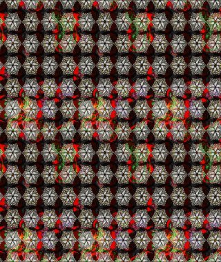 Çiçek. Siyah renklerde. Raster illüstrasyonu. Taslak dekoratif arka plan, çiçek mandala.