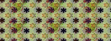 Çiçekli eskiz çizimi. Tarafsız renklerde çiçekler. Renkli Yaz Temalı eskiz kalıbı. Düz Çiçek Elementleri Tasarımı.