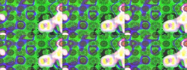 Çiçekli çiçek deseni, suluboya. Yeşil renkli çiçekler. Renkli Bahar temalı eskiz kalıbı. Düz Çiçek Elementleri Tasarım Raster illüstrasyonu.