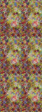 Moda baskısı. Dekorasyon ve tasarım için güzel bir desen. Ton halinde. Suluboya desensiz çiçek buketi. Çiçeğin suluboya çizimlerinin zarif deseni.