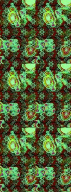 Çiçek arkaplan. Doğum günü kartı ya da düğün davetiyesi. Raster illüstrasyonu. Çiçekli tebrik kartı. Suluboya çiçek buketi. Yeşil ve kahverengi renklerde.