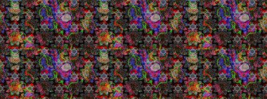 Kartlar, davetiyeler, tarih kartları ve daha fazlası için kullanılabilir. Büyük bir çiçek boyası seti. Raster şirin suluboya çiçek deseni çizimi.