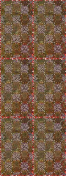 Kahverengi ve bej renklerde bahar çiçekleri. Çiçekli karalama şeklinde Raster çiçek deseni. Raster illüstrasyonu.