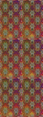 Kusursuz Tony kumaş deseni. Raster illüstrasyonu. Küçük çiçekteki sevimli çiçek deseni. Modaya uygun kumaş deseni.