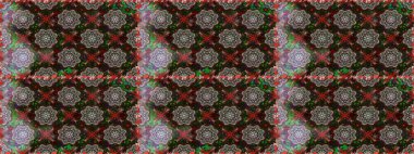 Raster illüstrasyonu. Raster çiçekleri klasik tarzda çizilmiş. Gri ve kahverengi renklerde bahar çiçekleri. Çiçekli, pürüzsüz desen.