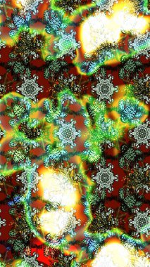 Eskiz arkaplan modeli. Raster - stok. Yapraklı çiçekler ve papatya çiçekli renkler.