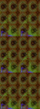 Raster illüstrasyonundaki çiçek desenli çizim. Renkli çiçekler.