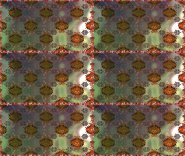 Çiçeksiz desenli arka plan, darbeler, sıçramalar, yaz çiçekleri. Raster illüstrasyonu. Kahverengi ve gri renkte çiçekler.