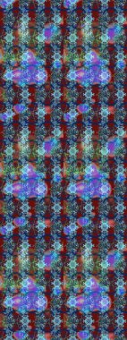 Raster illüstrasyonu. Çizim çiçek deseni duvar kâğıdı olarak kullanılabilir. Renkli çiçekler.