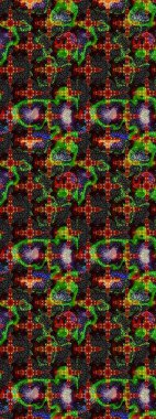 Karalama çiçeği. Raster illüstrasyonu. Güzel kumaş deseni. Düz Çiçek Elementleri Tasarımı. Renkli Bahar Teması eskiz kalıbı. Zentangle soyut çiçekleri.