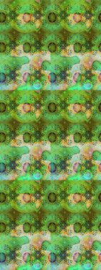 Çiçek tasarımı için inanılmaz bir kolaj cenneti tarzı. Parlak çiçekli kolaj çiçekleri yeşil ve nötr. Çiçekli zambaklar eskiz arka planı.