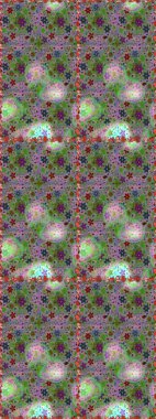 Yeşil ve nötr renklerde çiçekler. Raster illüstrasyonunda kusursuz çiçek deseni.