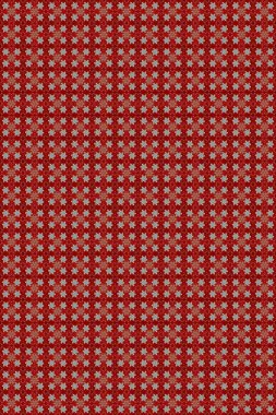 Raster oryantal süs. Altın elementlerle kırmızı, gri ve kahverengi renklerde kusursuz desen. Kusursuz altın desen.