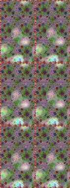 Yeşil ve nötr renklerde çiçekler. Raster illüstrasyonunda kusursuz çiçek deseni.