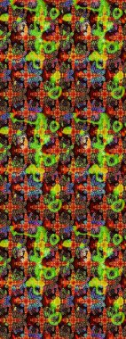 Tekstil veya kitap kapakları, imalat, duvar kağıtları, baskı, hediye paketi ve yapıştırma kitabı için çiçek eskizi geçmişi. Raster illüstrasyonu. Küçük ölçekli çiçeklerdeki basit sevimli desen.