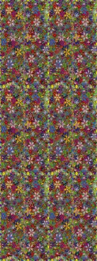 Yaz tema Dikişsiz desen arka plan rengi. Moda kumaş deseni. Düz çiçek öğeleri tasarım. Sevimli çiçek raster deseni.