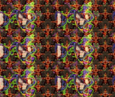 Şatafatlı bahar bahçesi dokusu. Flower eskiz arka planı. Çiçek deseni. Raster illüstrasyonu.