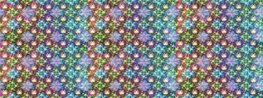 Şirin çiçek elementleri. Raster illüstrasyonu. Taslak desenli, modaya uygun kumaş deseni. Renkli Bahar Teması eskiz kalıbı. Düz Çiçek Elementleri Tasarımı.