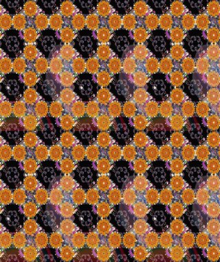 Turuncu renkli çiçekler. Nazik, narin çiçek arkaplanı. Raster çiçek desenli ve çiçekli..