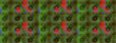 Modern gelişim yeşil raster arka plan duvar kâğıdı illüstrasyonu klasik çizgili, desenli desenli çiçekler, çiçekli süsler. Çiçekli el çizimi çizimi deseni.