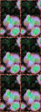 Modern çiçek arkaplanı. Moda baskıları için zarif bir şablon. Parlak renkli çiçeklerle ve siyah ve nötr renklerde yapraklarla şaşırtıcı, pürüzsüz çiçek deseni. Halk stili.