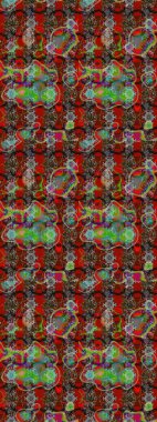 Robot resim. Küçük çiçekteki sevimli çiçek deseni. Raster illüstrasyonu.