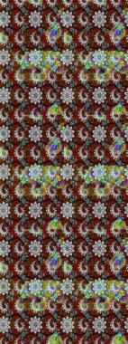 Suluboya çizimi. Çiçekli eskiz deseni. Gri ve kahverengi renkli çiçekler. El çizimi.