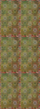 Renkli Bahar Temalı Kusursuz Arkaplan. Raster illüstrasyonunda kusursuz çiçek deseni. Düz Çiçek Elementleri Tasarımı. Süslü kumaş deseni.