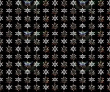 Raster illüstrasyonu. Siyah yapraklı yabani çiçekler. Suluboya, elle çizilmiş. Taslak arkaplan deseni.