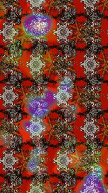 Çiçek arkaplan. Güzel kumaş deseni. Çizim raster deseni.