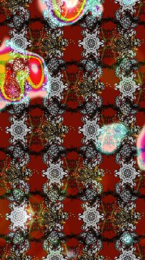 El çizimi Raster çizimi. Çizim çiçek deseni duvar kağıdı, web sitesi arka planı, ambalaj kağıdı, davetiye, broşür, afiş veya web sitesi için kullanılabilir. Karalama elementleri.