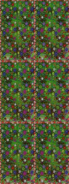 Organik öğeleri. Suluboya efekti. Botanik seamless modeli. Raster desen.