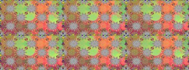 Gri ve yeşil renklerde parlak çiçekli halı deseni.