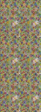 Raster Yumuşak kumaş deseni. Klasik taslak çizimi. Raster çiçek izi. Çiçek yeşili ve nötr dikişsiz desen.